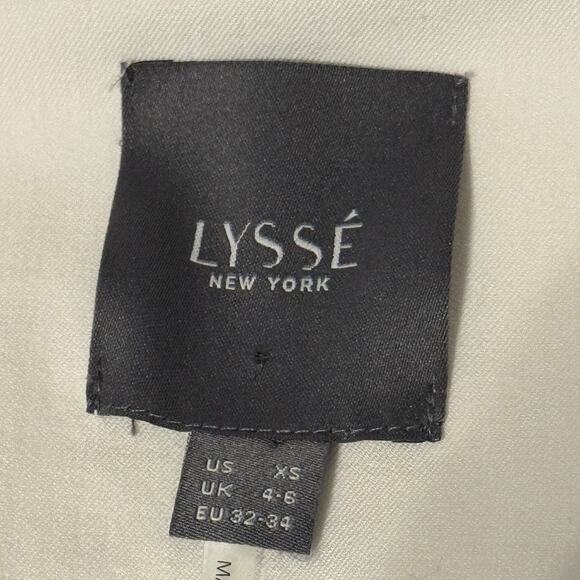 Lysse White Cropped Denim Jacket 3/4 Length Sleeves Size XS - Picture 7 of 11